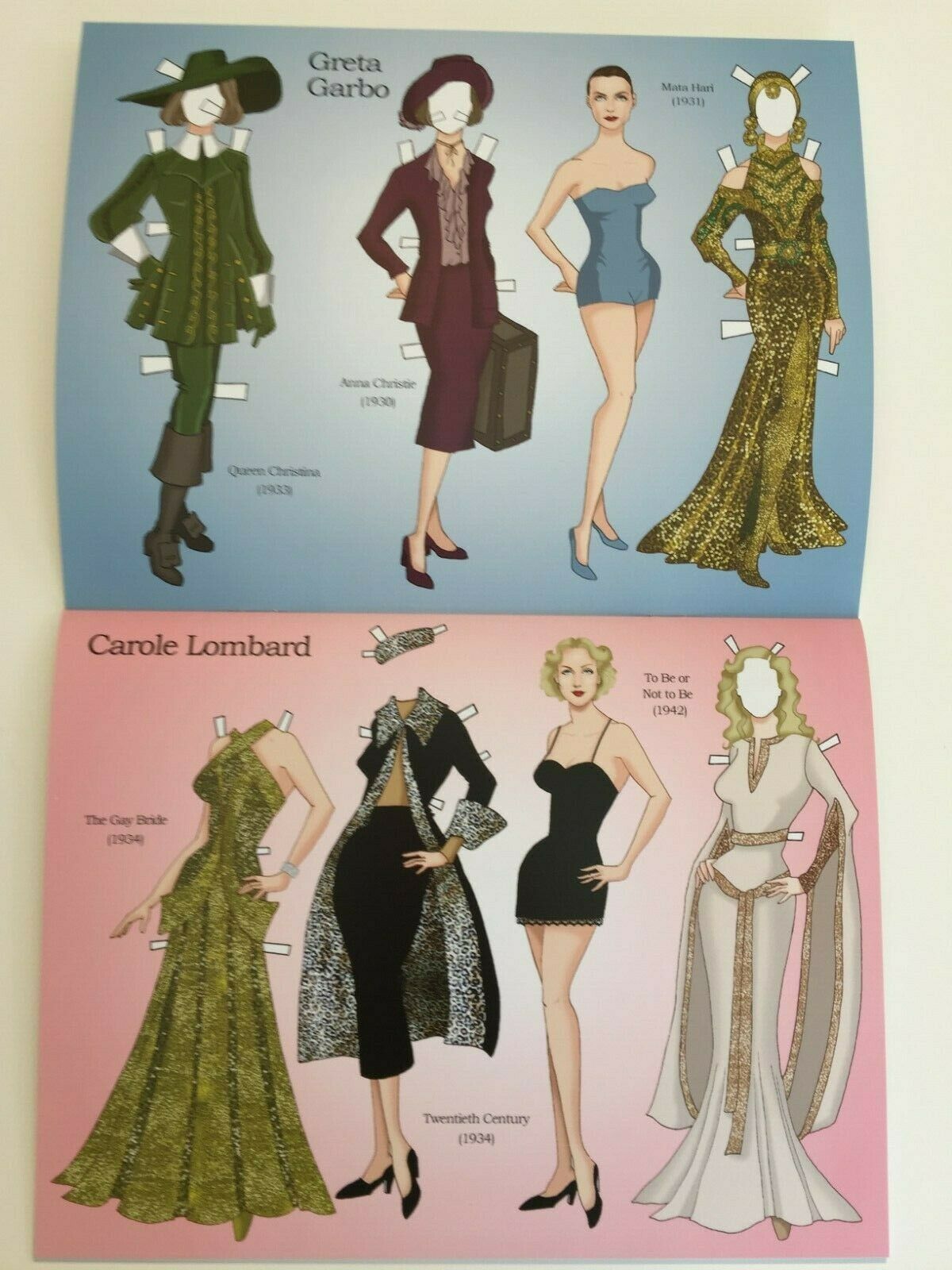 Hollywood Movie Stars Of The 1930s Paper Dolls By Spanish Artist Guillem Medina 2166